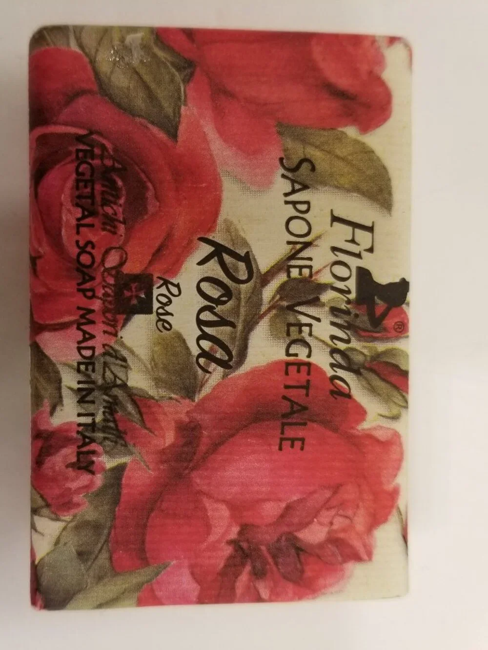 ✅Florinda La Dispensa Rose Natural Vegetable Bar Soap Italy 50g 1.76oz NWT New!!